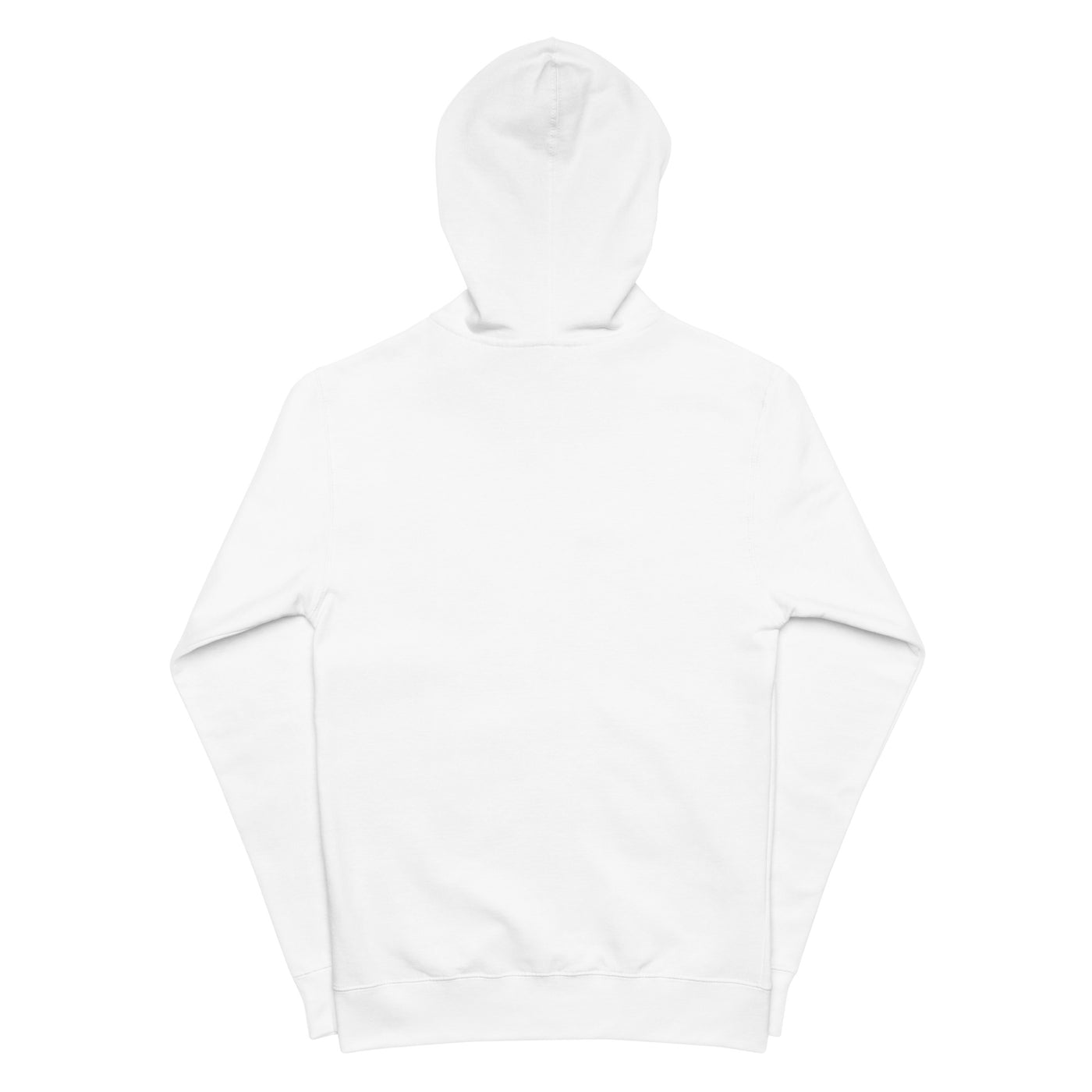 Unisex fleece zip up hoodie